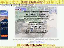 Tablet Screenshot of littlejob.info